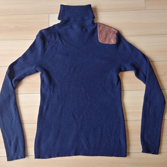 100% Cashmere Ralph Lauren navy sweater Large - Picture 2 of 7
